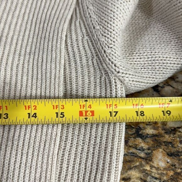 Vince Beige Wool Yak Blend Open Front Cardigan Sweater Size S - Picture 9 of 10